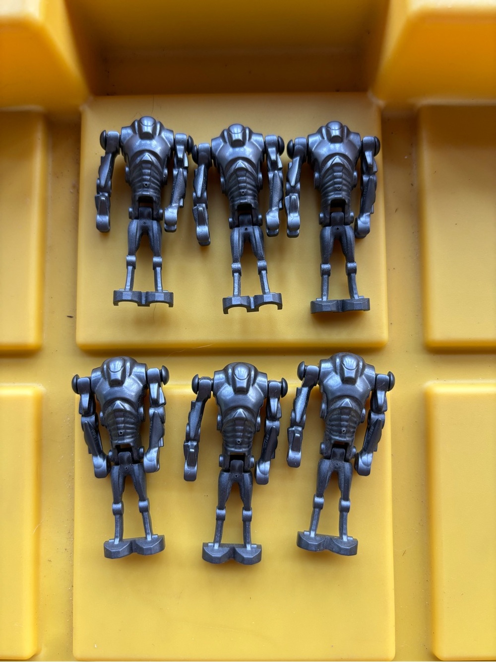 Star Wars Silver Battle Droid Figures - Pack of 6